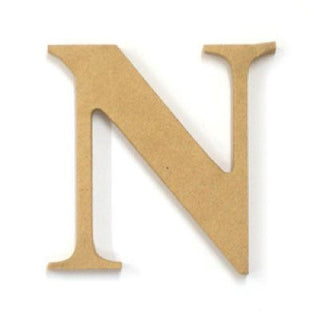 Wooden Letters & Shapes - Medium N - 60mm