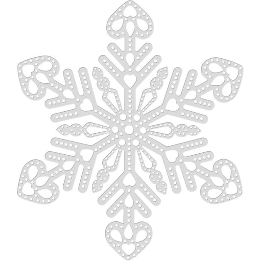 Large Pricked Snowflake Sweet Dixie Cutting Die