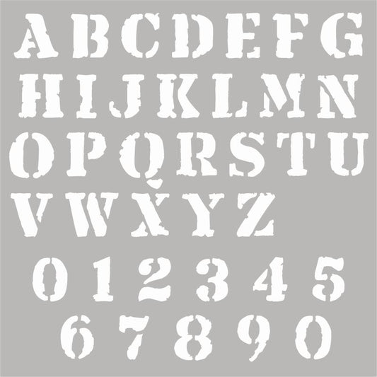SCC Rusty Alphabet & Numbers