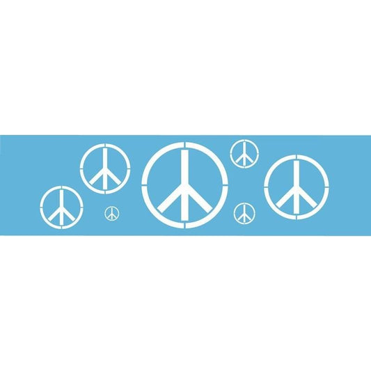 DecoArt Peace Signs Border Stencil