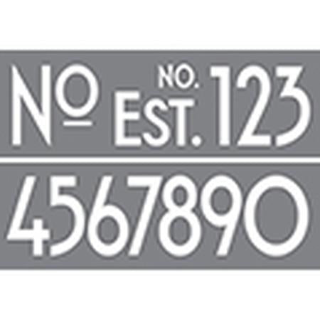 DecoArt Art Deco Numbers 6"x18" 2 pack stencil