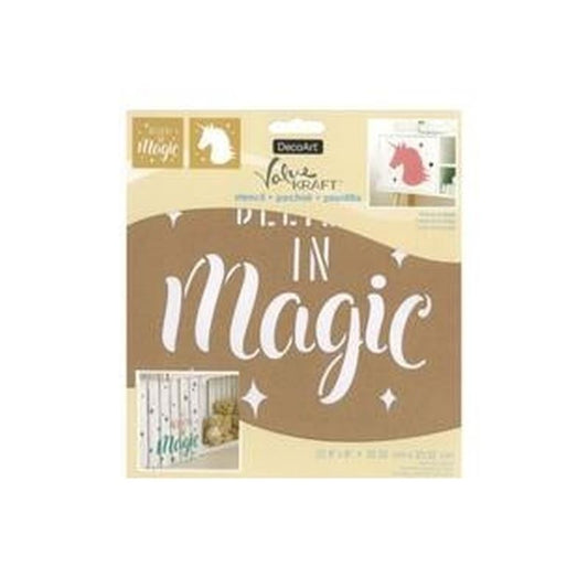 DecoArt Believe in Magic Stencil