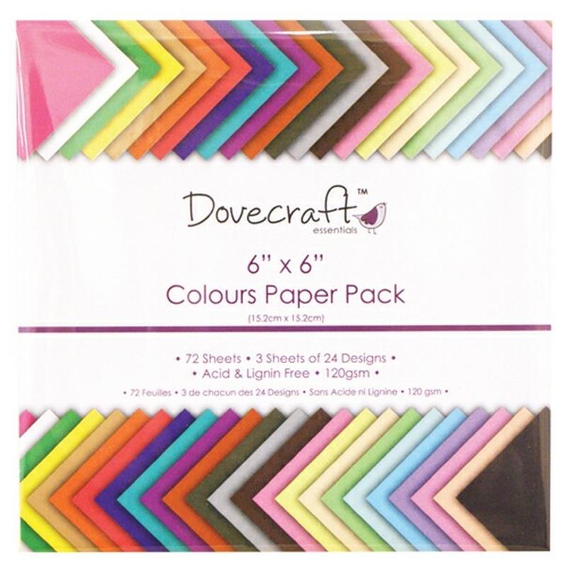 6X6 Paper Pack Col Value 72 Sheets