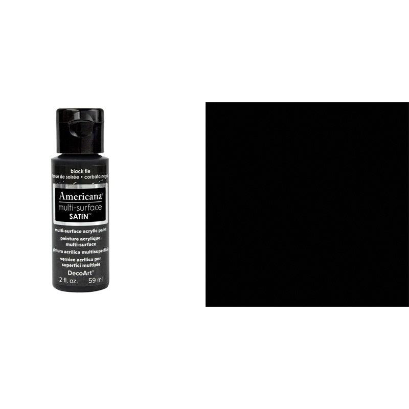 DecoArt Black Tie Multi Surface Satin 2oz