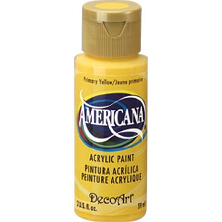 DecoArt Primary Yellow Americana Acrylic 2oz