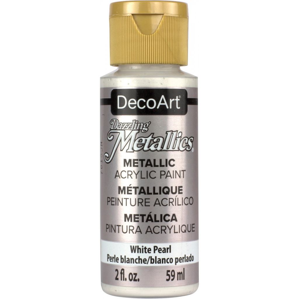 DecoArt White Pearl Metallics 2oz