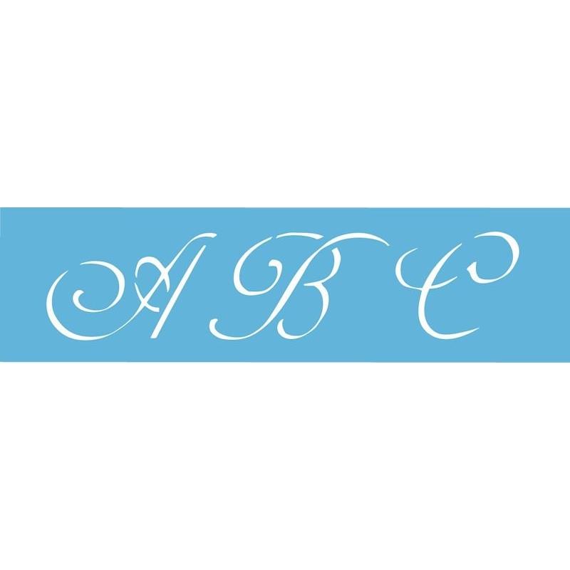 DecoArt 7.62cm Monogram Alphabet boarder Stencil