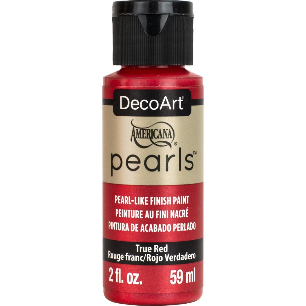 DecoArt True Red Americana Pearls - 2oz
