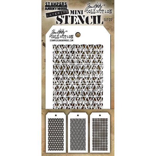 Tim Holtz - Mini Stencil Set 27