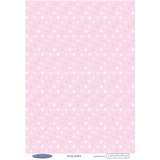 LM Pink Paws Cardstock Sold in Pack of 10 Sheets