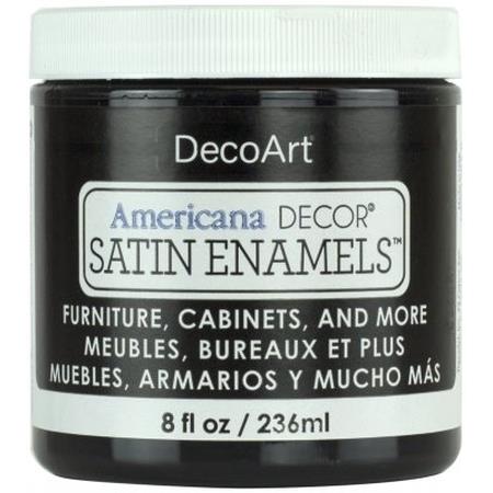 DecoArt Classic Black Satin Enamels 8oz