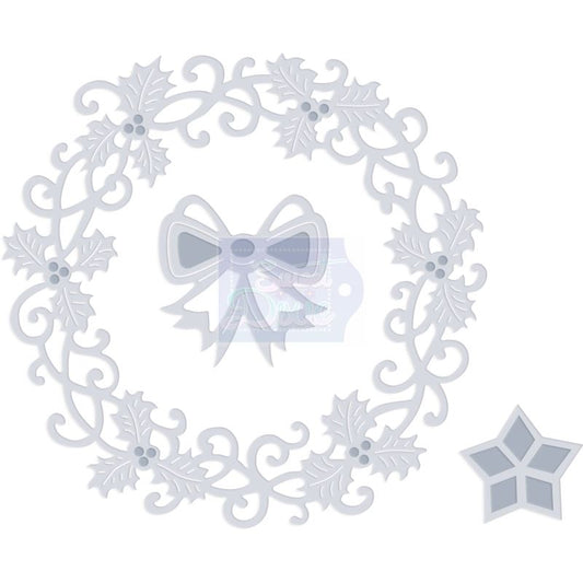 SD Delicate Holly Wreath Sweet Dixie Cutting Die