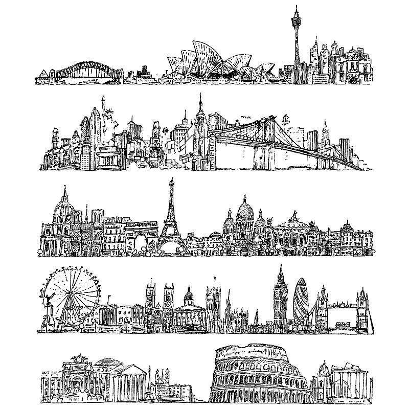 Tim Holtz - Cityscapes- Stamp