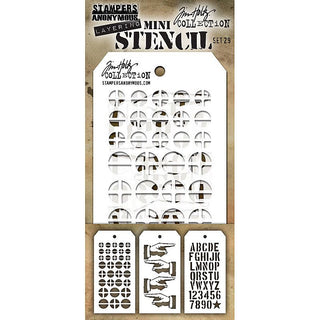 Tim Holtz - Mini Stencil Set 29