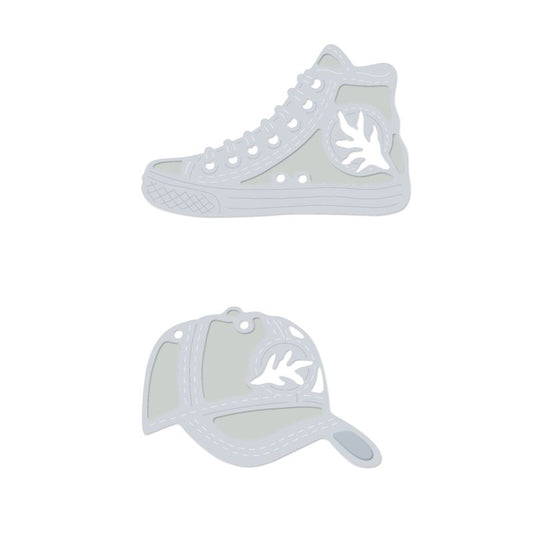 SD Baseball Cap and Boot Sweet Dixie Cutting Die