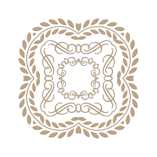 Elegant Square Glorious Glimmer Plate