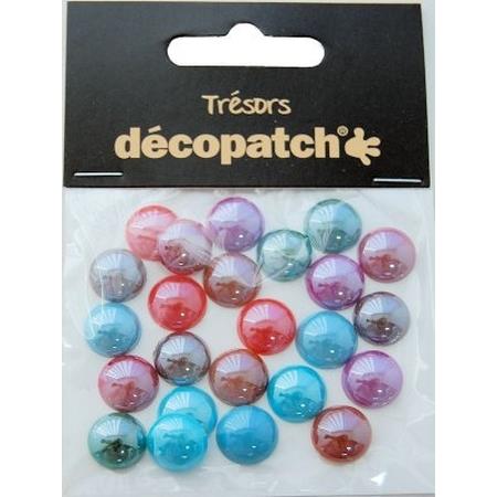Pack of 24 gems, 1cm  Pearl F