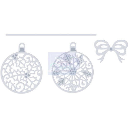 SD Holly & Poinsettia Baubles Sweet Dixie Cutting Die