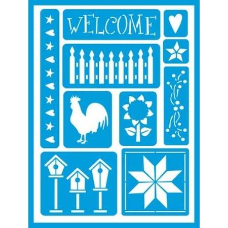 DecoArt Country Stencil